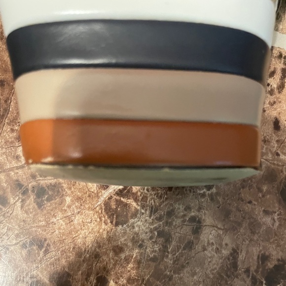 Gucci Angel Platforms Size 5 Brown, Tan, White & Navy Adjustable Ankle Strap - Picture 10 of 14